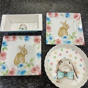 Easter Bunny Serving/Bakeware Set